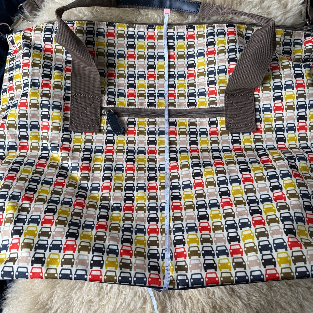Orla Kiely Cars Pattern Large Travel Tote Bag - Picture 2 of 6